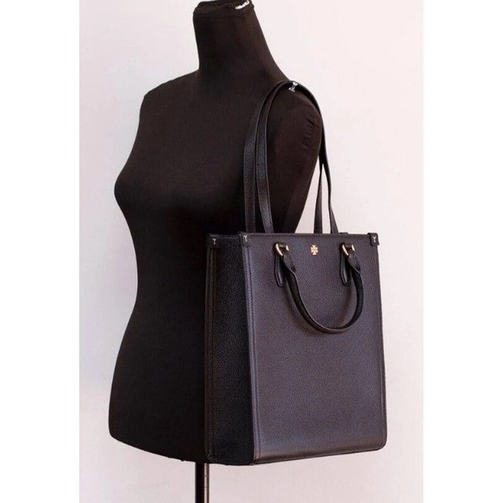 Tory Burch | Blake Black Medium Pebbled Leather Shopping Tote - Good Condition